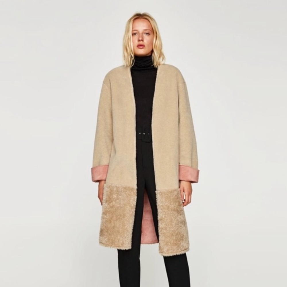 🆕Zara Faux Shearling Coat